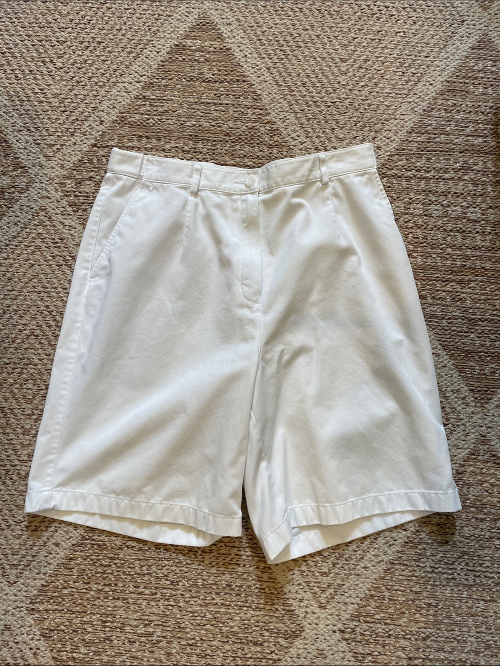 L.L. Bean Women’s White Bermuda Shorts